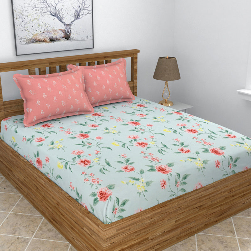 Pansy Field Micro Fiber Bedsheet - 150 GSM