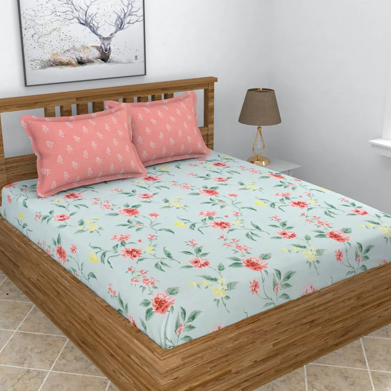 Pansy Field Micro Fiber Bedsheet - 150 GSM media 1