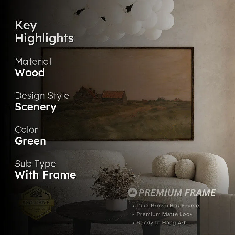 Solitude Wood Wall Art With Frame - Black media 2