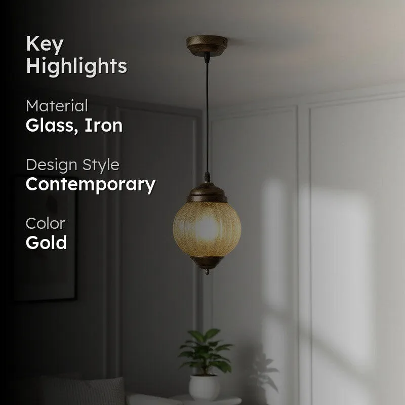 Antique Glow Glass Ceiling Lamp media 2