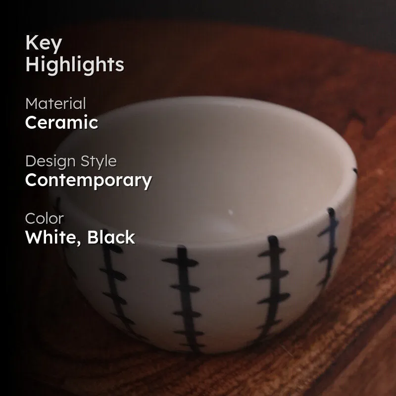Pasquale Ceramic Snack Bowl - 250 mL media 2