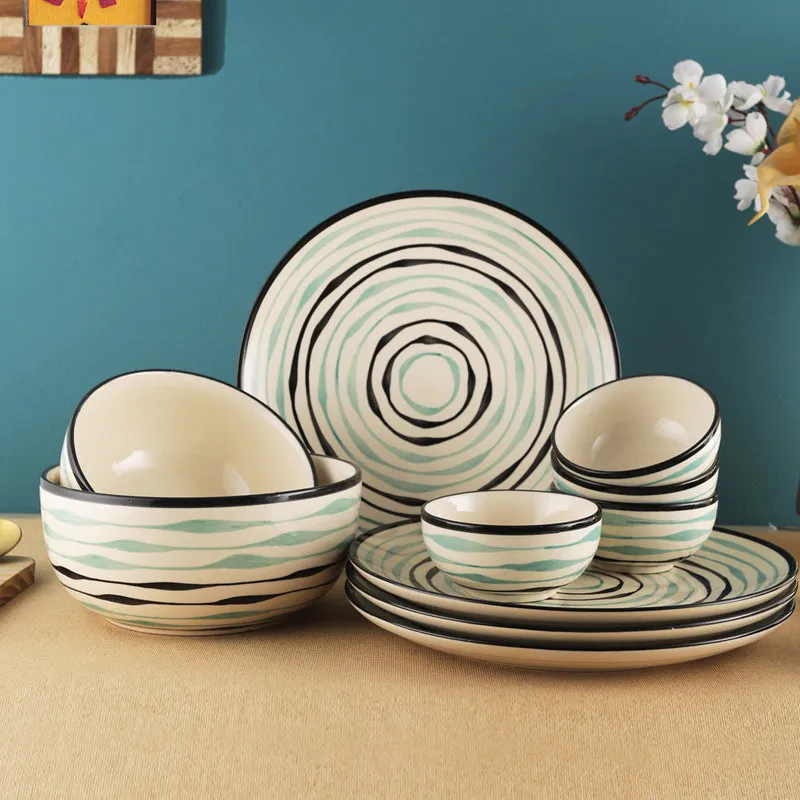 Sitara Stoneware Dinner Set - 10 Piece Set media 1