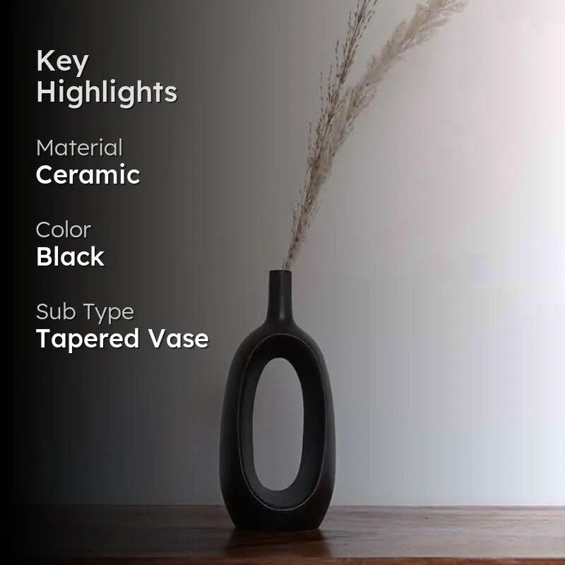Ring Vase - Black media 2