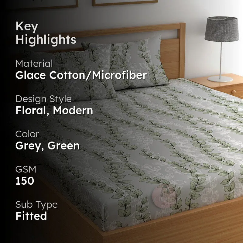 Vineora Fitted Microfiber Microfiber Bedsheet - 150 GSM media 2