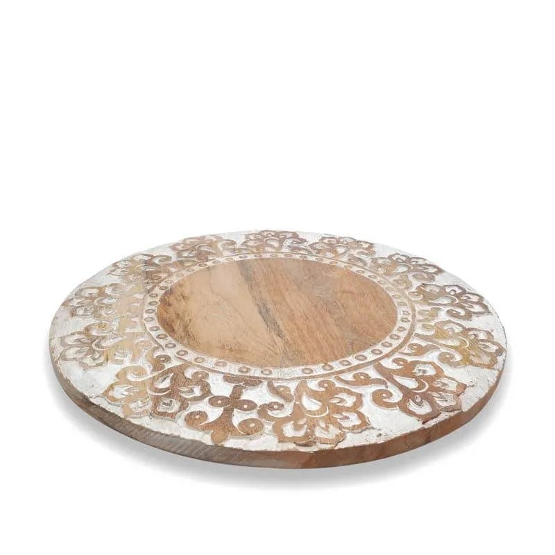 Regal Etched Wood Lazy Susan media 3