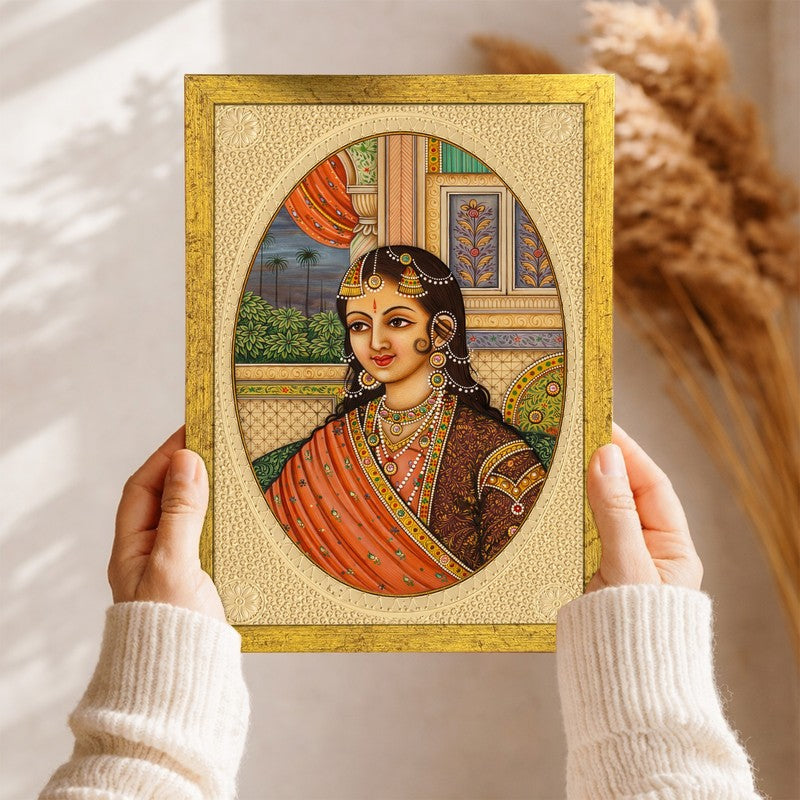 Imperial Portraits Paper Wall Painting With Frame - Set Of Six media 5