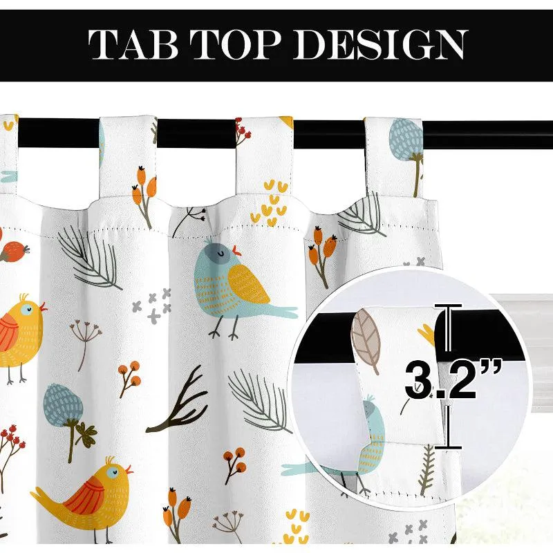 Bird Paradise Tab Top Medium Width Curtain media 5