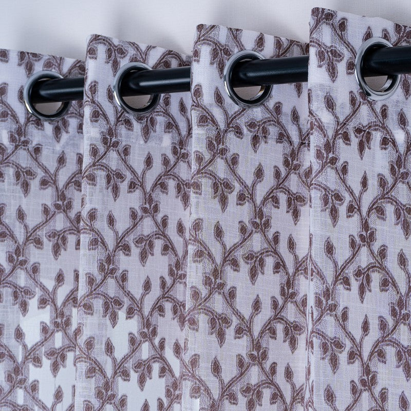 Vireza Soft Touch Floral Curtain - Set Of Two media 7