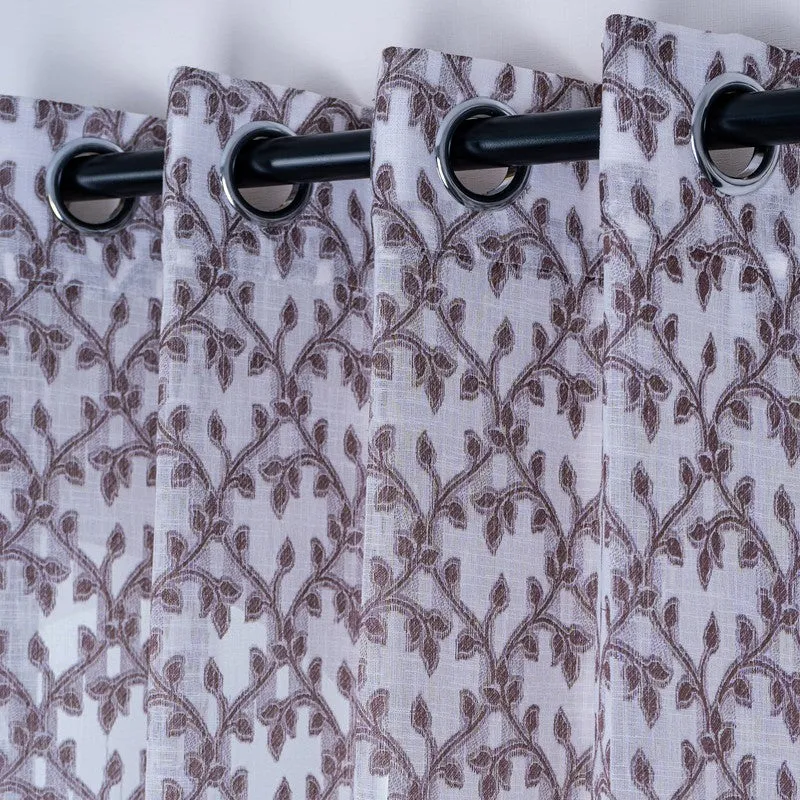 Vireza Soft Touch Floral Curtain - Set Of Two media 7