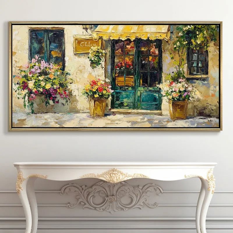 Geranium Canvas Wall Painting With Frame media 5