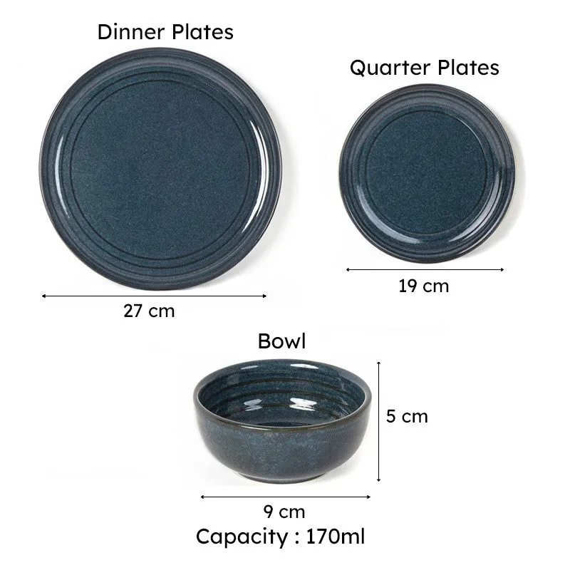 Estia Dinner Set (Saphire Blue) - 12 Piece Set media 8