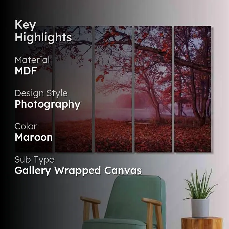 Autumn Season Wall Art - Five Piece Set media 2