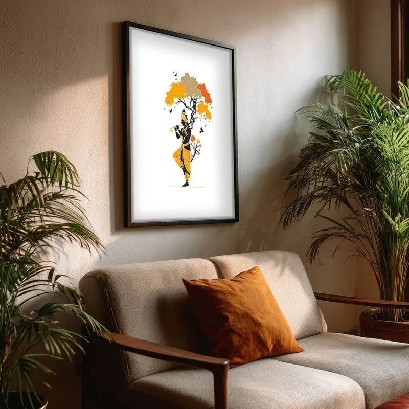 Murli Murari Lord Krishna Archival Paper Wall Art media 3