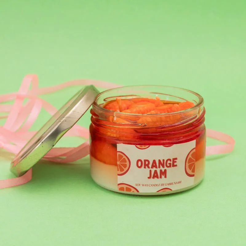 Orange Marmalade Scented Candle - Orange media 3