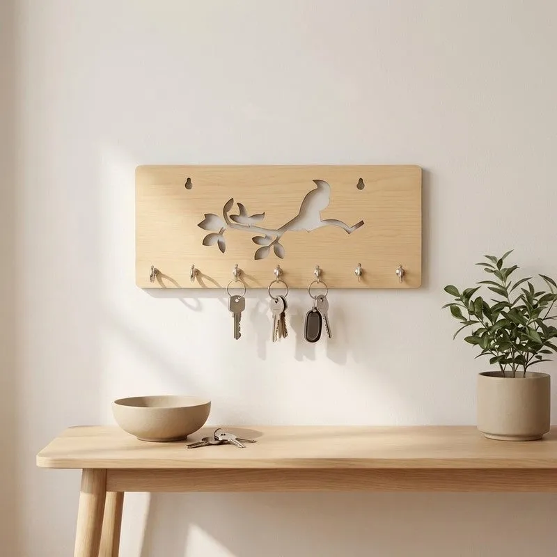 EntryNest MDF Hooks & Key Holders media 1