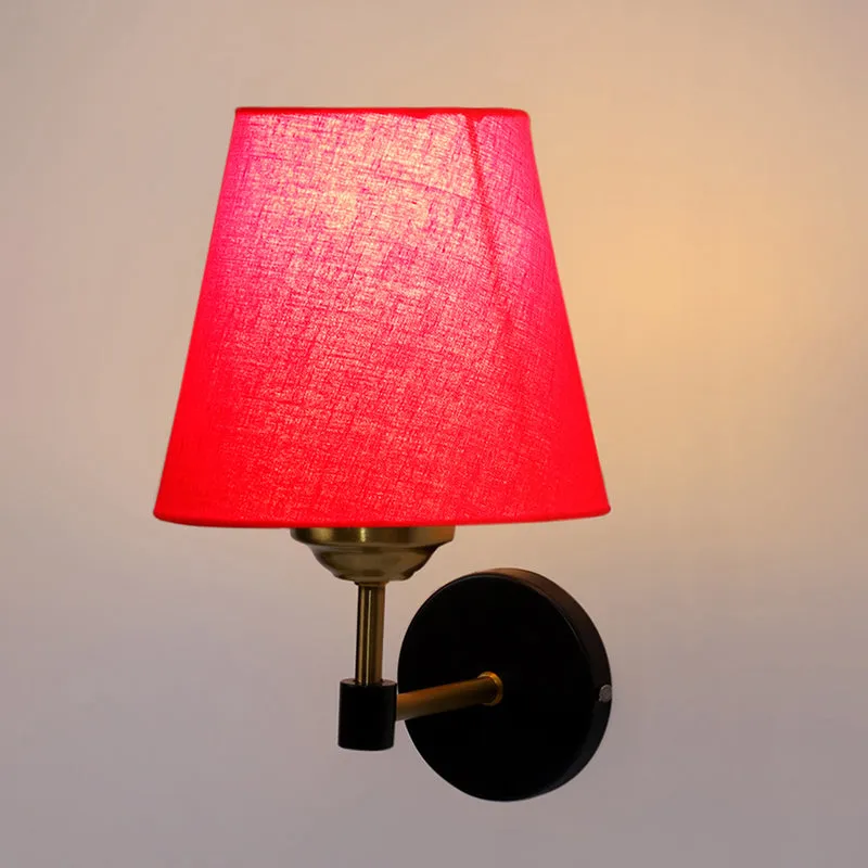 Aquilon Steel & Cotton Wall Lamp - Red media 4