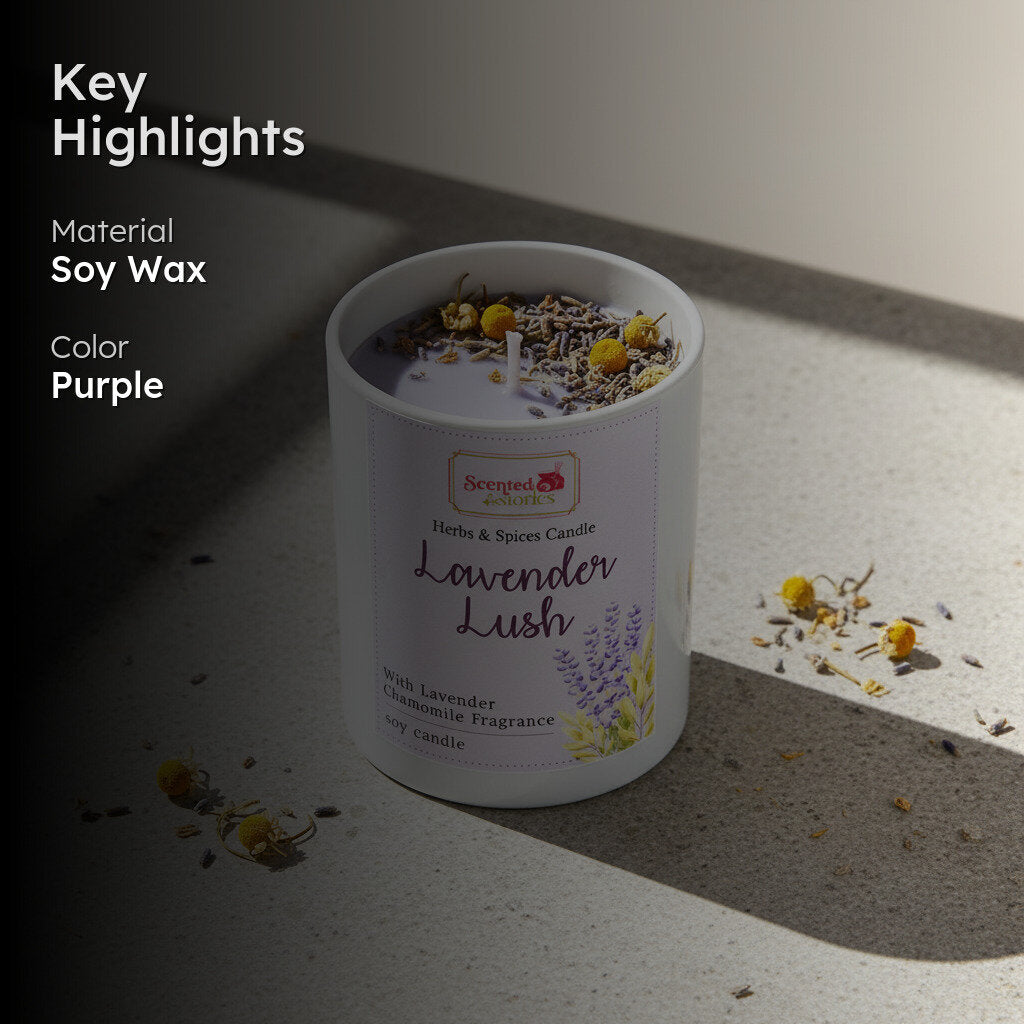Lavender Loop Scented Soy Wax Candle media 2