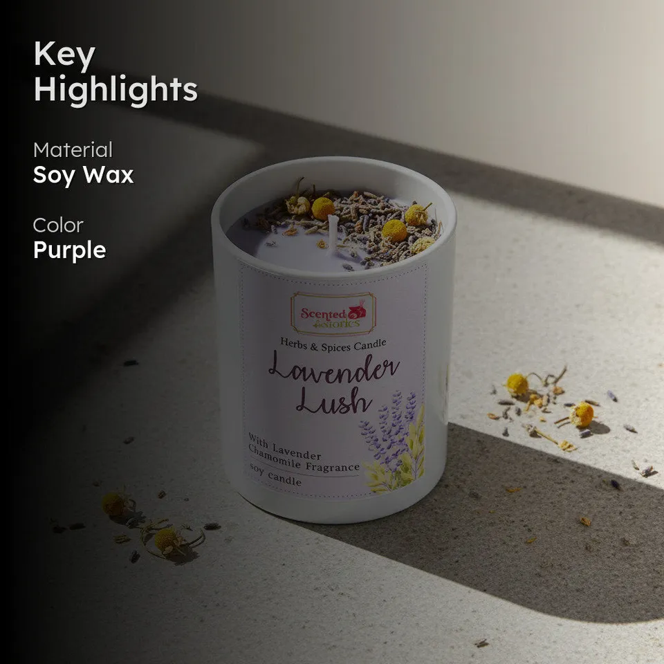 Lavender Loop Scented Soy Wax Candle media 2