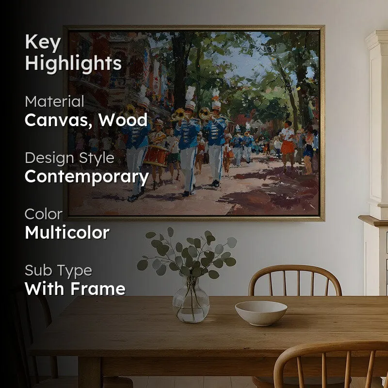 Parade Harmony Canvas Wall Painting With Frame media 2