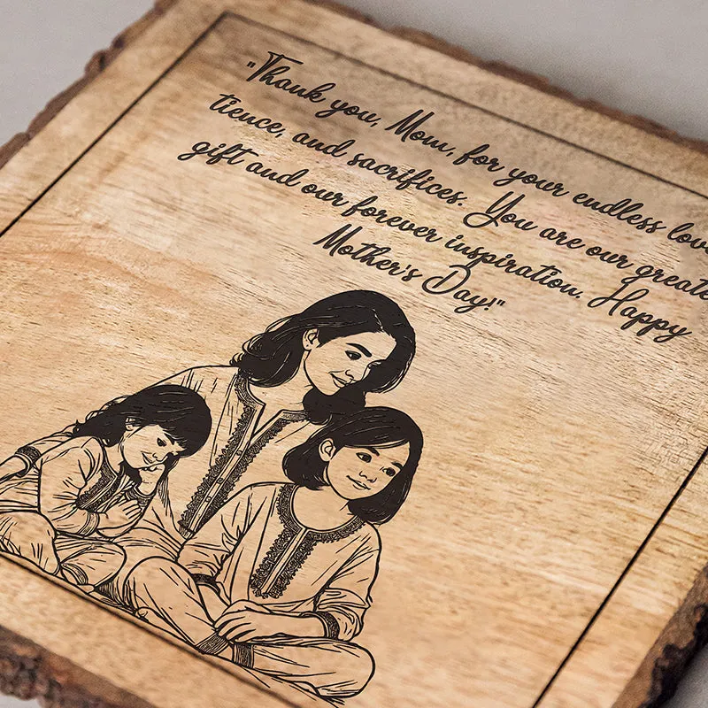 The Greatest Inspiration Wood Showpiece - Square media 4