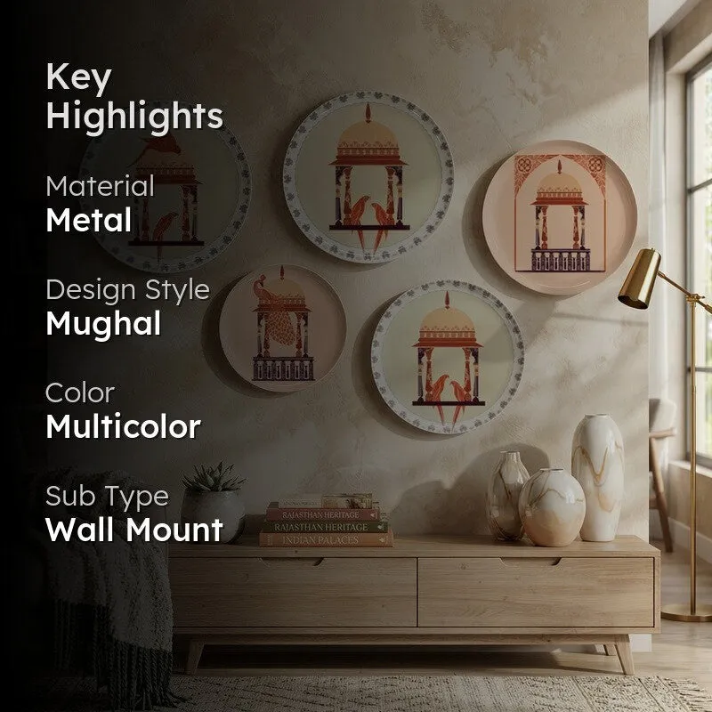 Palace Pavilion Metal Wall Plates - Set Of Five media 2