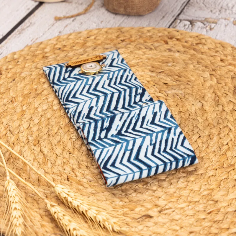 Azure Chevron Multiutility Fabric Pouch media 5