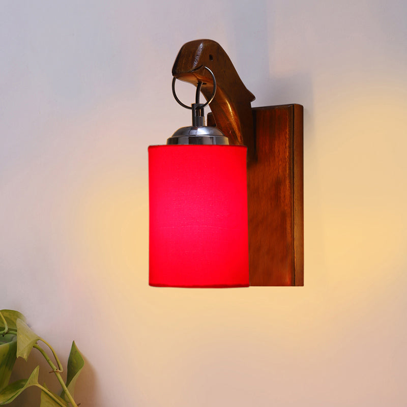 Estrella Wooden Wall Lamp - Red