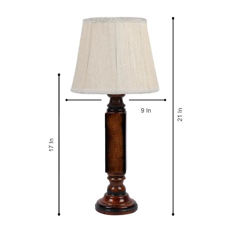 Roda Raul Fabric Table Lamp - Beige,Brown media 6