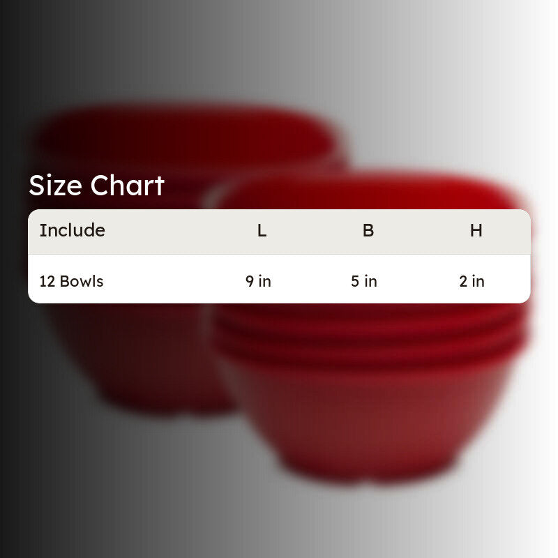 Mihaya 400 ml Snack Bowl (Red) - Set Of Twelve media 6