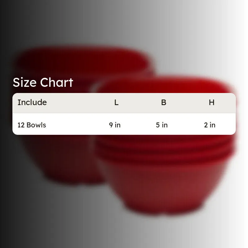 Mihaya 400 ml Snack Bowl (Red) - Set Of Twelve media 6