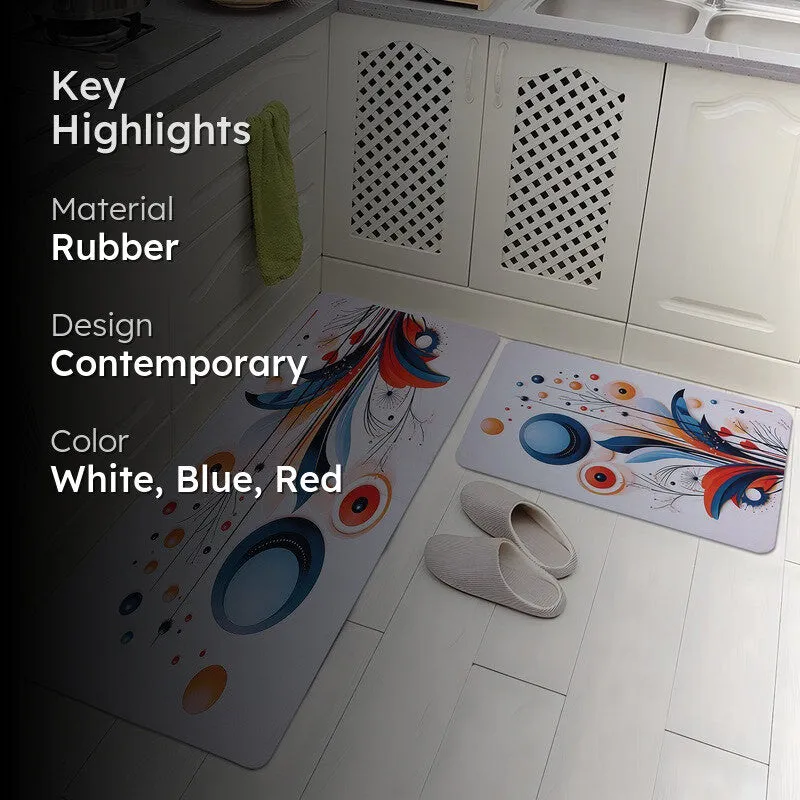 Flowelle Rubber Kitchen Floor Mats - Set of Two media 2