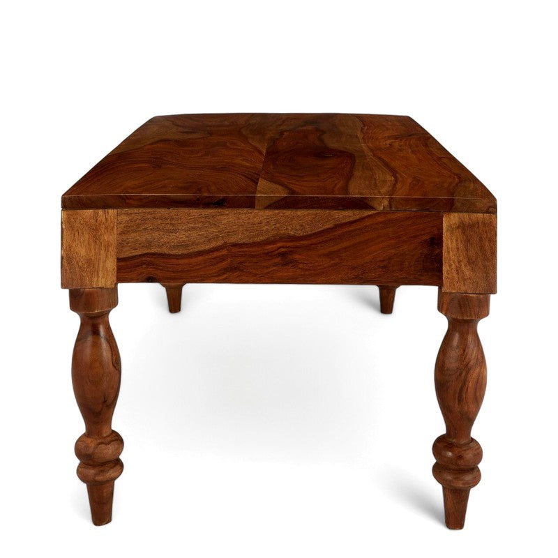 Zynex Sheesham Wooden Center Table - Brown media 6