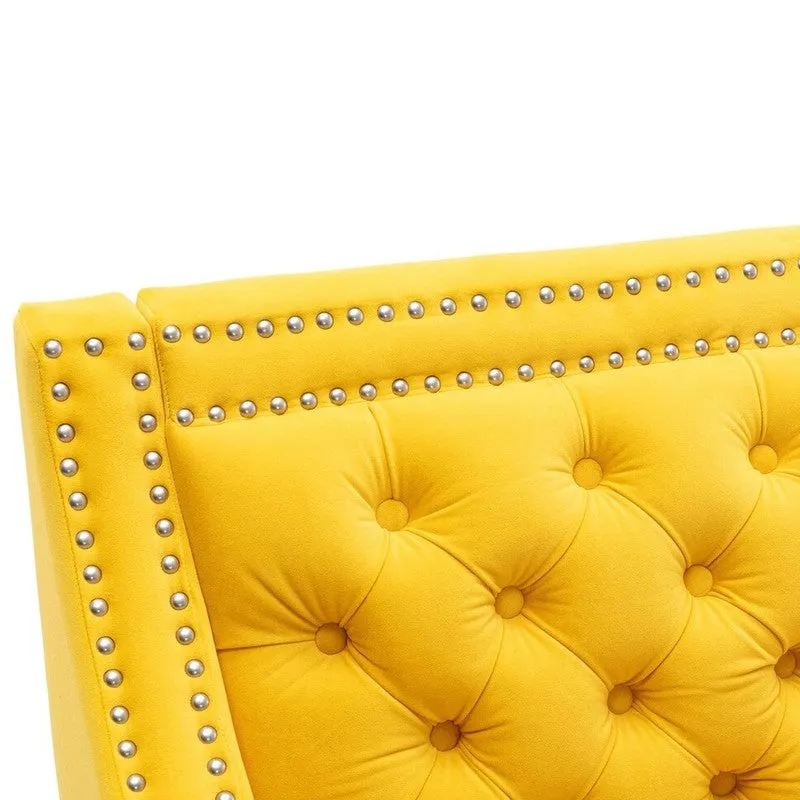 Softix Neem Wood Accent Chair - Yellow media 8
