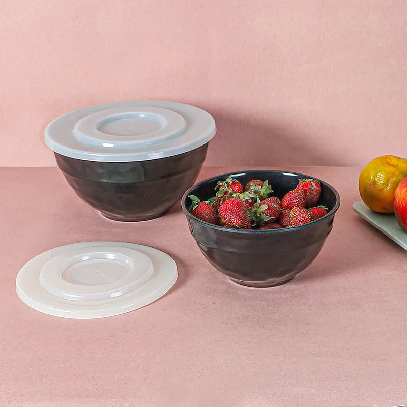 Maneva Serving Bowl (Black) - Set Of Two media 1
