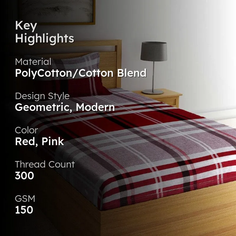 Kiftha Stripe Bedsheet - 150 GSM media 2