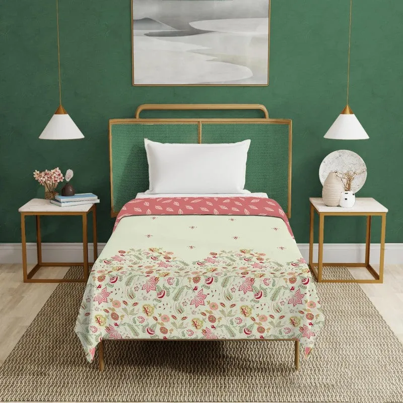 Urban Space Floral Reversible Blanket - Pink media 1
