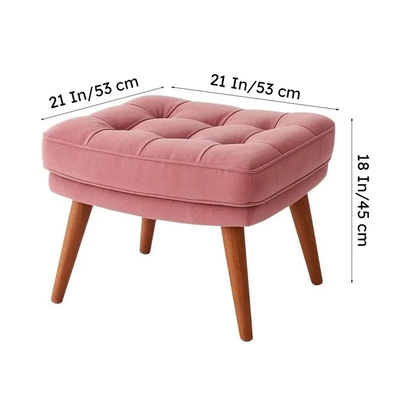 Cresvino Prime Ottoman - Pink media 7