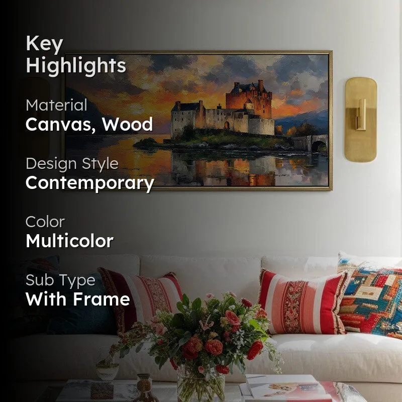 Ancient Walls Canvas Wall Painting With Frame media 2