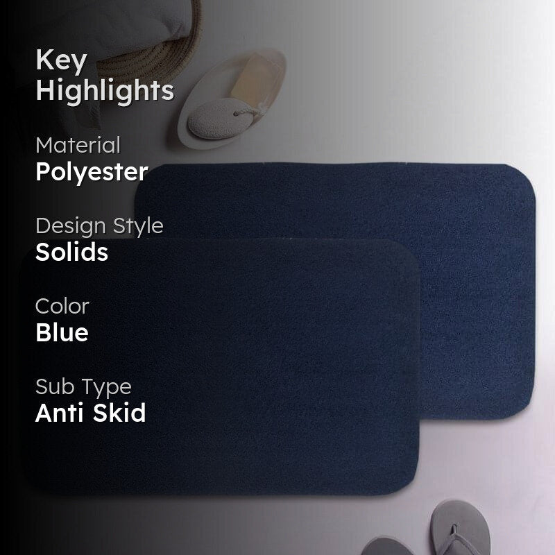 Rista Anti Slip Bathmat (Blue) - Set Of Two media 2