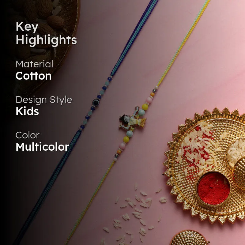 Unnikanna Rakhi with Roli Chawal - Three Piece Set media 2