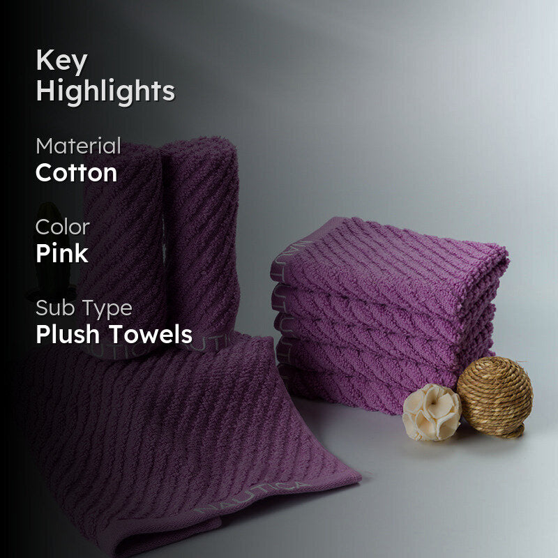 Nautica Riviera Soft Cotton Face Towel (Lilac) - Set Of Eight media 2