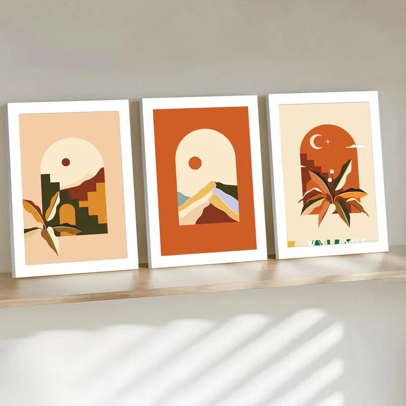 Abstract Connect Wall Art - Set Of Three media 3