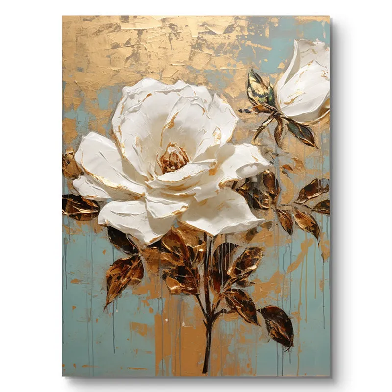 Flower & Bees Wall Painting media 3