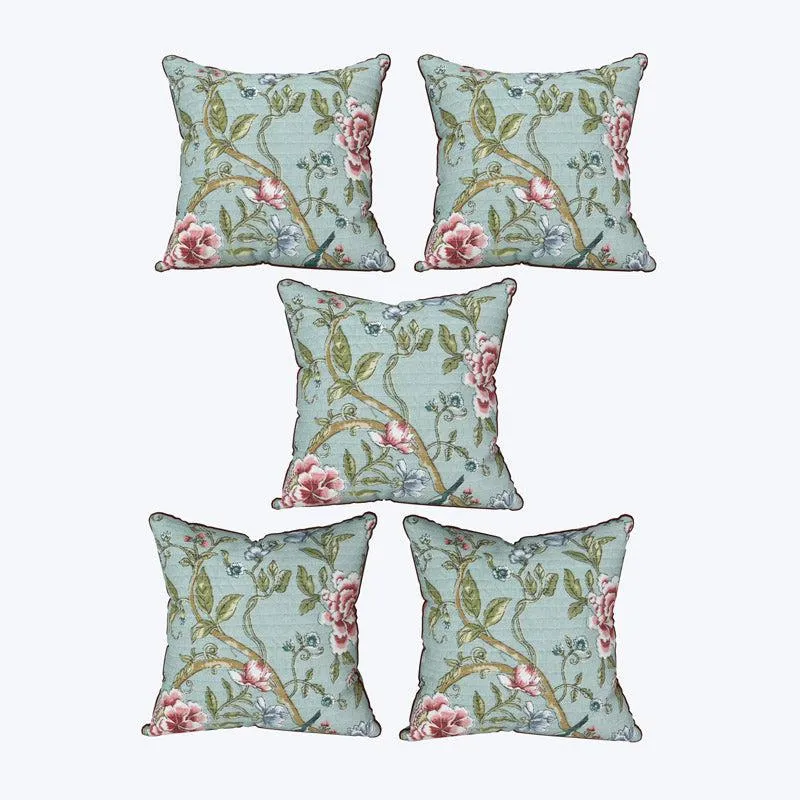 Shalvi Floral Cushion Cover - Set Of Five media 5