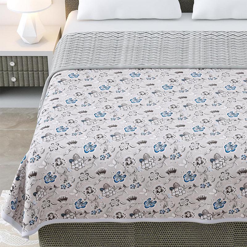 Abhi Cotton Cotton Dohar (Blue & Grey)  - 185 GSM media 6