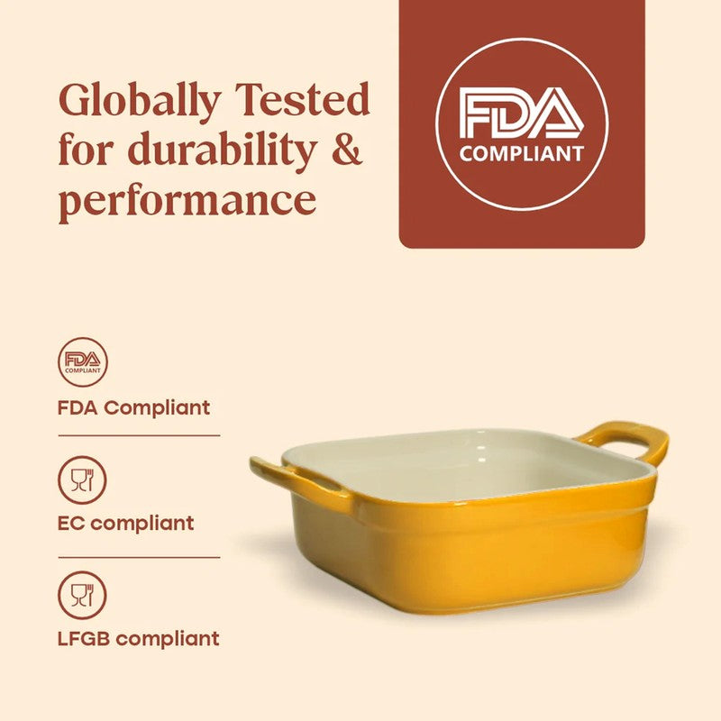 Cumin Co Ceramic Baking Trays - Mustard media 8
