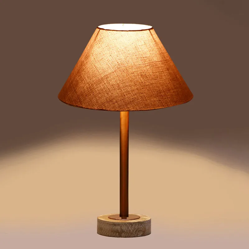 Cotin II Rodin Wooden Table Lamp - Grey,Copper,White media 6