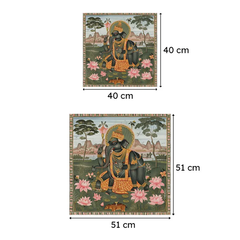 Divinity & Blooms Wall Painting media 6