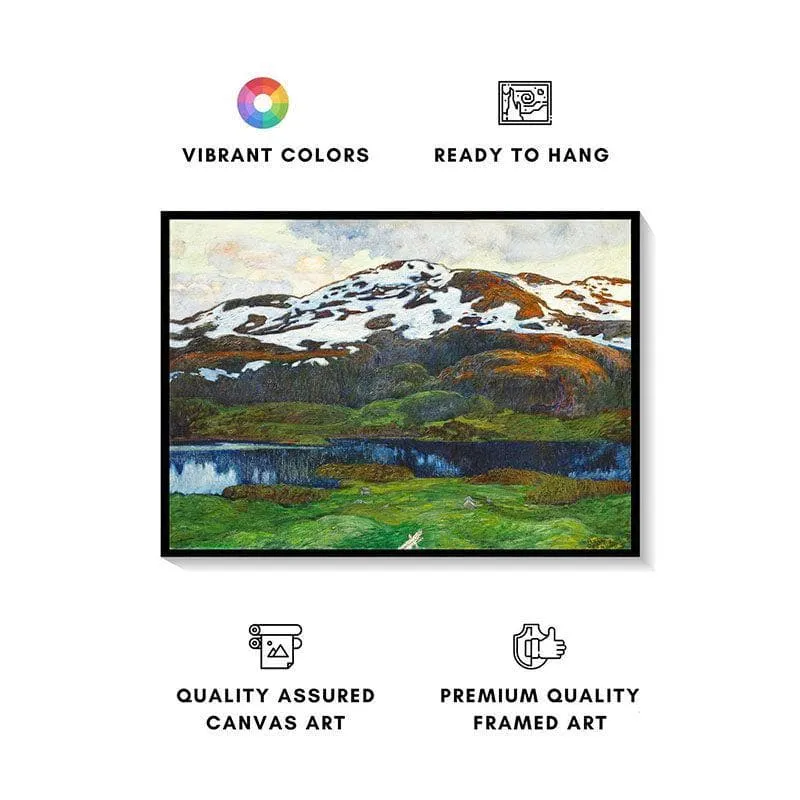 A Summer Evening Canvas Wall Painting - Black Frame media 4