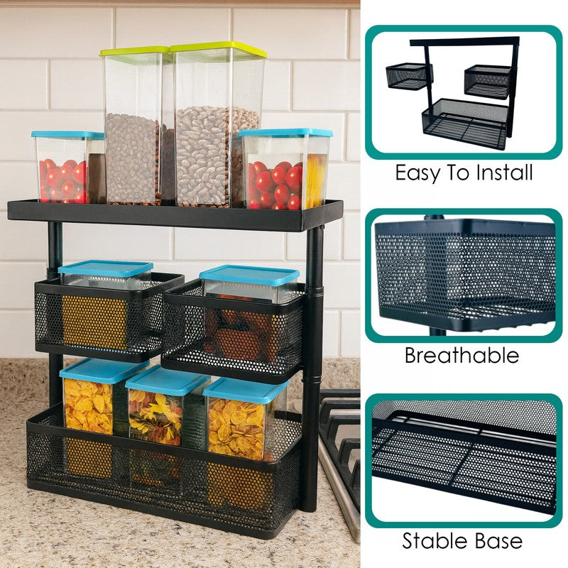 Glam Nest Metal Racks - Black media 8
